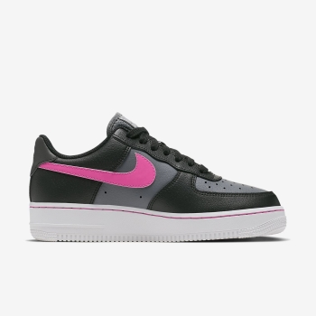 Nike Air Force 1 Low - Sneakers - Sort/MørkeGrå/Hvide/Pink | DK-13784